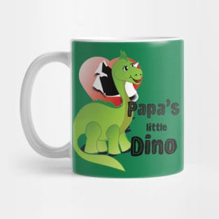 Papa's little Dino hatched from an open heart Mug